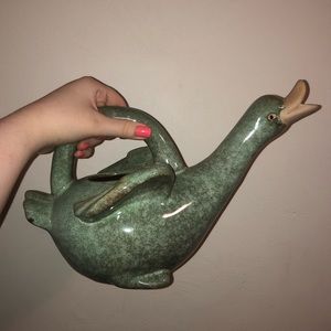 Vintage Ceramic Duck/Goose Watering Can
